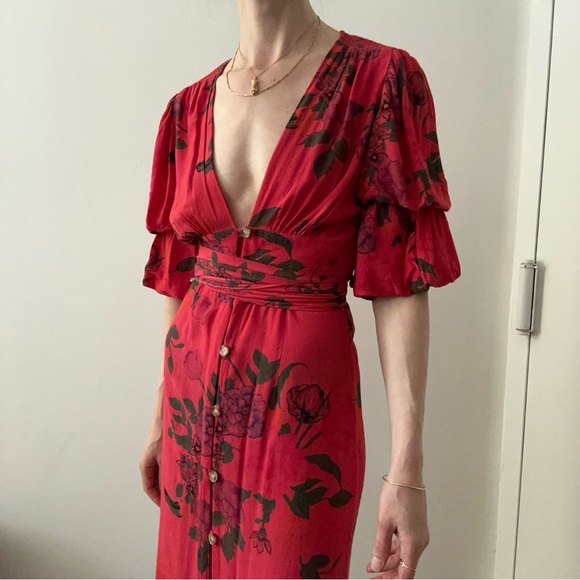 Beautiful Reformation Style Midi Dress - over dyed from top shop - Picture 3 of 6